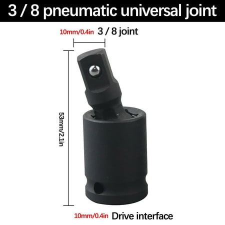 

Tiitstoy Universal Joint Socket Pneumatic Steering Head for Electric Wrench Socket Joint Socket Swivel Tools