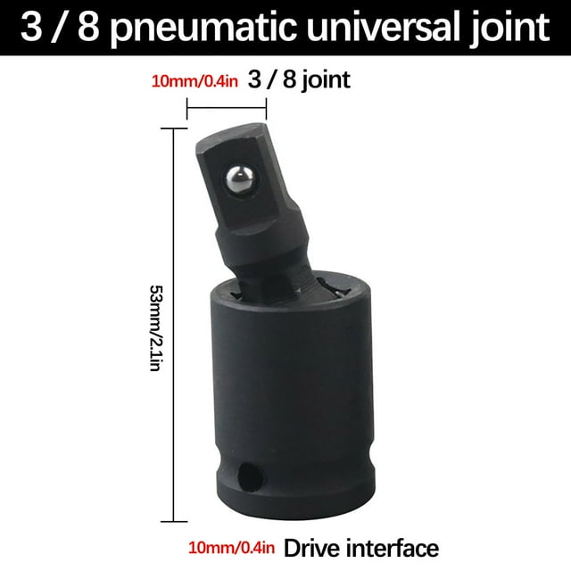 Qaailabf Douille Universelle à Prix Réduit, Direction Pneumatique pour Douille à Clé Douille Pivotante Outils