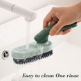 thumbnail image 4 of Zxsyw Household Cleaning Supplies - Soft Bristled Shoe Brush, Multifunctional Laundry Brush with Folding Handle - Long Lasting Shoe Washing Tool for Delicate Care of Footwear, 4 of 5