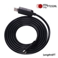 thumbnail image 2 of 6FT USB MD 8P RS-232 Serial Adapter Cable for Rockwell AB MicroLogix 1400 PLC Programming 1761-CBL FTDI Chip, 2 of 4