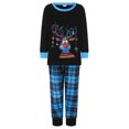 thumbnail image 2 of Conjunto de pijamas navideños familiares a juego con estampado de renos y cuadros. Pijamas de vacaciones para papá, mamá y niños., 2 of 10