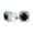 Silver-Black, variant on Bling Jewelry Womens Traditional 2CT Round CZ Solitaire Halo Clip-On Earrings GoldSilver Non-Pierced