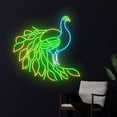 thumbnail image 3 of Handmadetneonsign Peacock Neon Light, Peacock Led Light, Peacock Led Sign, Home Decor, 3 of 5