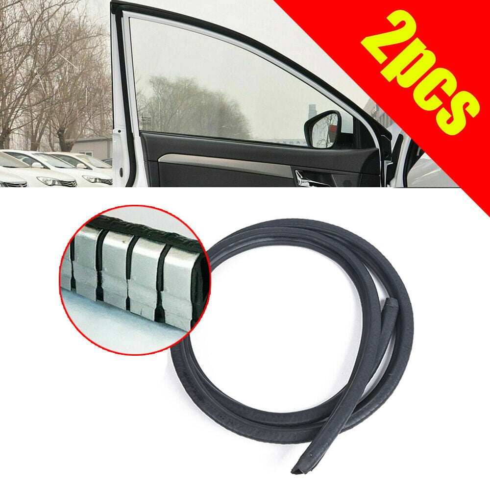 Car Door Edge Weatherstrip Soundproof Rubber Sealing Strip B Pillar Front Rear