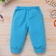 thumbnail image 5 of IDOPIP Baby Boys 1st Birthday Cake Smash Clothes Outfit Winter Long Sleeve Pullover Loose Blue Pants Size 9-12M, 5 of 7
