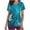 #19 Sky Blue, variant on Staron Womens Scrub Top V Neck Trendy Nursing Tops Nurse Gifts Stretchy Short Sleeve Working Uniform Tops