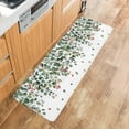 thumbnail image 5 of Kitchen Rugs and Mats,Green Eucalyptus Watercolor Leaves Berry 2 Piece Anti Fatigue Area Runner Rug Set Comfort Standing Floor Mat,Summer Plant White Non Slip Absorbent Doormats for Laundry/Bathroom, 5 of 6
