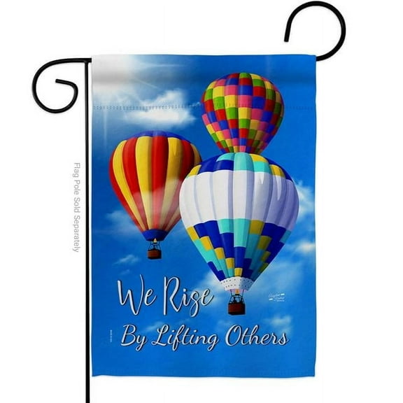 Angeleno Heritage G135483-BO 3 Hot Air Balloon Summertime 13 x 18.5 in. Double-Sided Decorative Vertical Garden Flags for House Decoration Banner Yard Gift