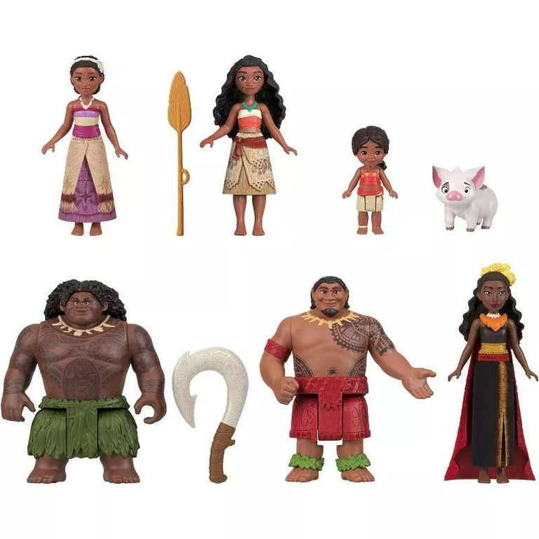 Disney Moana Deluxe 10-Piece Character Figurine Toy Playset