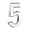 Black, variant on House numbers Door Numbers 3 Inch Self-Adhesive House Numbers Modern Door Sign Metal Address Plaque Indoor Outdoor Home Mailbox Numbers for Signage Decor 6
