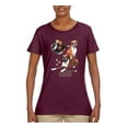thumbnail image 2 of If It's Not a Boxer It's Just a Dog Gift | Womens Dog Lover Graphic T-Shirt, Maroon, Large, 2 of 3