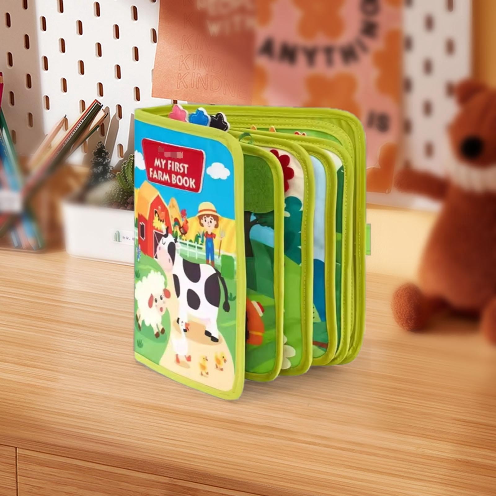 Tibatoes - Tableau D'activités Montessori En Feutre, 25 Jeux éducatifs Sans écran Pour Les Voyages En Voiture | Jeu Portable Pour Enfants 2-5 Ans - 9