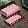 thumbnail image 7 of Mignova iPhone XS Max case,2-in-1 Zipper Wallet Case for iPhone XS Max 6.5 inch PU Case Removable - Leather Flap Wallet Case Cover(Pink), 7 of 7