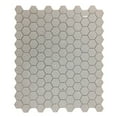 thumbnail image 5 of Renovators Supply Porcelain Mosaic Hexagon Glossy White Floor and Wall Tile 23 Tile Sheets 10.25" x 11.8" Total 19.3 SQ FT, 5 of 7