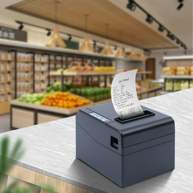 DENEST 80MM USB Thermal Receipt Printer HighSpeed Printing with ESC