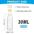 thumbnail image 2 of Uxcell 10Pcs Clear Glass Sample Vials, Small Liquid Bottles Yellow 30ml, 2 of 7