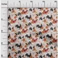 thumbnail image 2 of oneOone Viscose Chiffon Orange Fabric Birds Rooster Sewing Craft Projects Fabric Prints By Yard 42 Inch Wide, 2 of 5
