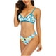 thumbnail image 1 of Gibobby Conjunto de bikini sexy Impreso acolchado Push-Up hebilla Sexy traje de baño conjunto de Bikini traje de baño mujer traje de baño Tankinis conjun(Azul,XL), 1 of 5