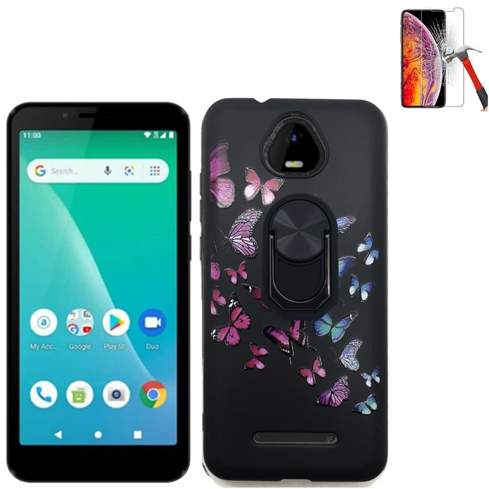 For Schok Volt SV55 Case with Phone Stand, Screen Protector Flexible