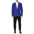 thumbnail image 2 of Unique Bargains Men's Business Slim Fit Sports Coats One Button Formal Blazers XL Royal Blue, 2 of 5