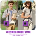 thumbnail image 6 of For Samsung Galaxy Tab S10 FE+ Case 13.1 inch SM-X620/SM-X626B, 360 Hand Strap, Shoulder Strap, Kickstand, Rugged Drop Protection, Purple, 6 of 7