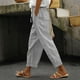 thumbnail image 1 of WILLBEST Pantalones Casuales para Mujer Pantalones Tres Cuartos Cómodos Ideales para Uso Diario En Verano Ligeros Fáciles de Cuidar Opciones de Moda Versátiles Extra Grande, 1 of 7