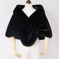 thumbnail image 3 of Funicet Womens Shawls and Wraps Winter,Womens Winter Solid Color Short Imitation Cloak Shawl, 3 of 3