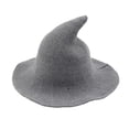 thumbnail image 1 of Aunavey Women's Witch Kinitted-Wool Hats for Halloween Party Masquerade Cosplay Costume Accessory and Daily, 1 of 4