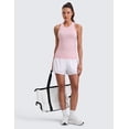 thumbnail image 3 of CRZ YOGA Seamless Workout Tank Tops for Women Hip Length Athletic Running Gym Sleeveless Shirts Racerback, 3 of 6