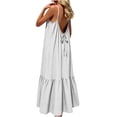 thumbnail image 4 of LIaqionyy Women's Maxi Dress Boho Adjustable Spaghetti Strap Beach Long Dresses Flowy Casual Sleeveless Sundress, 4 of 7