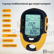 Multi-Function GPS Altimeter & Barometer, Digital Compass With Thermometer Hygrometer, IPX4 Waterproof For Hiking, Mountaineering, Outdoor Adventure