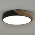 thumbnail image 6 of Modern Black LED Flush Ceiling Light 2-Pack, 6 of 7