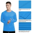 thumbnail image 3 of WELIGU Men's Long Sleeve Shirts Lightweight UPF 50+ T-Shirts Fishing Light Blue Size Male M, 3 of 6