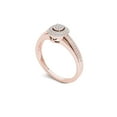 thumbnail image 2 of 1/5 Carat T.W. Diamond Double Halo Cluster 10kt Rose Gold Engagement Ring, 2 of 4