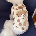 thumbnail image 1 of Ropa para perros, ropa acolchada de algodón, tracción para gatos, cachorros pequeños, osito de peluche, ropa de otoño e invierno., 1 of 6