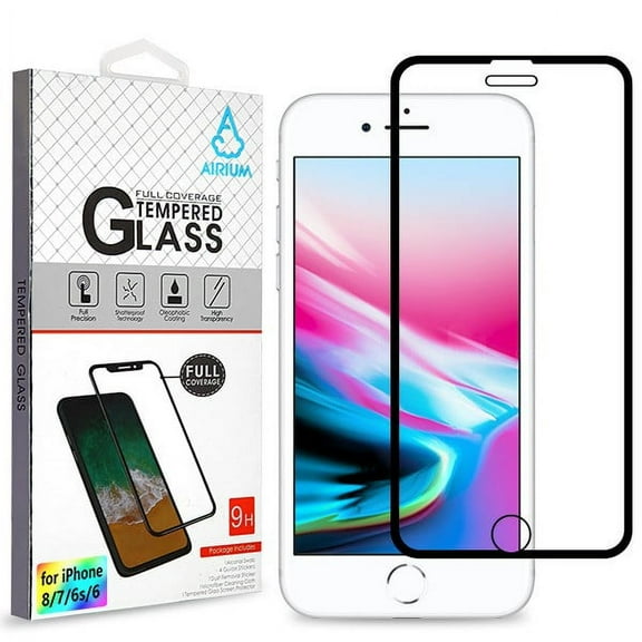 Apple iPhone SE 2nd Generation Shockproof Tempered Glass LCD Screen Protector FULL COVERAGE Guard 9H 3D Premium Protect Film, High Clear, Anti-Fingerprint, Anti-Scratch for iPhone SE 2nd Gen (2020)