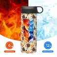 thumbnail image 6 of Yiaed Thanksgiving Print Water Bottle with Straw Lid, Stainless Steel Double Wall Insulated Water Bottle | Leak-Proof and Spill-Proof Water Bottle, 6 of 8