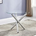 thumbnail image 5 of Winado 5 Piece Round Dining Table Set, Modern Kitchen Table and Chairs for 4 Person,Dining Room Table Set with Clear Tempered Glass Top, 5 of 7