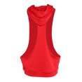 thumbnail image 2 of Hombres Culturismo Stringer Sudadera Con Capucha Entrenamiento Fitness Gimnasio Camiseta Sin Mangas Fitness Chaleco Rojo L, 2 of 8
