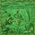thumbnail image 1 of Ahgly Tapis d'Intérieur Lavable en Machine Carré Vert Émeraude Profond Transitionnel, 7 Pieds Carré, 1 of 7