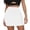 F-573White, variant on ZHOGXU Women'S Skirt High Waist Solid Color A Line Comfortable Fashion Slim Fit Mini Skirt For Casual Daily Wear,Black,L
