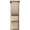 thumbnail image 2 of 7 1/2"W x 12"D x 24"H Ridgewood Smooth Corbel w/Backplate, Douglas Fir, 2 of 9