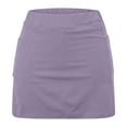 thumbnail image 5 of Iugvhana Womens Skorts with Pockets Lightweight Tummy Control Plus Size Skorts for Women High Waist Solid Color Athletic Sports Skirt Shorts Purple#03 XXXXL, 5 of 5