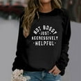 thumbnail image 2 of Women Sweatshirts Long Sleeve Sweatshirt for Women Long Sleeve Pullover Tops for Women Black Crewneck Sweatshirts Womens Clothing Fall Trendy Womens Clothes, 2 of 4