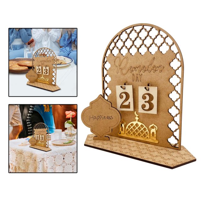 Calendario de Ramadán de Calendario de Eid Mubarak Colgante para Regalos de Eid Decoraciones de Ramadán , Palacio Hugo Calendario de adviento