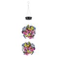 thumbnail image 1 of jinwen Metal Solar Lights Outdoor Butterfly Lights Waterproof Changing Color for Home Pathway Decor Double Ball, 1 of 7