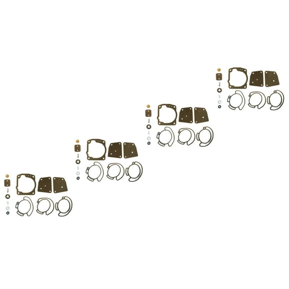 The ROP Shop (Pack of 4) Carburetor Repair Kit for Evinrude 1998 90 HP E90ELECM Outboard Boat