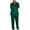 Green, variant on Men's Satin Silk Sleepwear Set Luxury Cooling Long Sleeve Crewneck Shirt and Pants 2-Piece Pajama Loungewear Set for Men