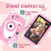 Android 12 Kids Tablet, 7 inch Tablet for Kids, 4GB RAM 32GB ROM Toddler Tablet, 1.5Ghz Quad-core Processor, Safety Eye Protection Screen, Parental Control APP, Tablet with Shockproof Case