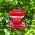 thumbnail image 4 of sruoe Bird Feeder, Hanging Bird Feeder Tray, Bird Feeders Outdoor, Cardinal Bird Feeder, Hopper Feeder, Small Large Bowl Wild Bird Feeders for Garden Decor, Plastic, 4 of 7